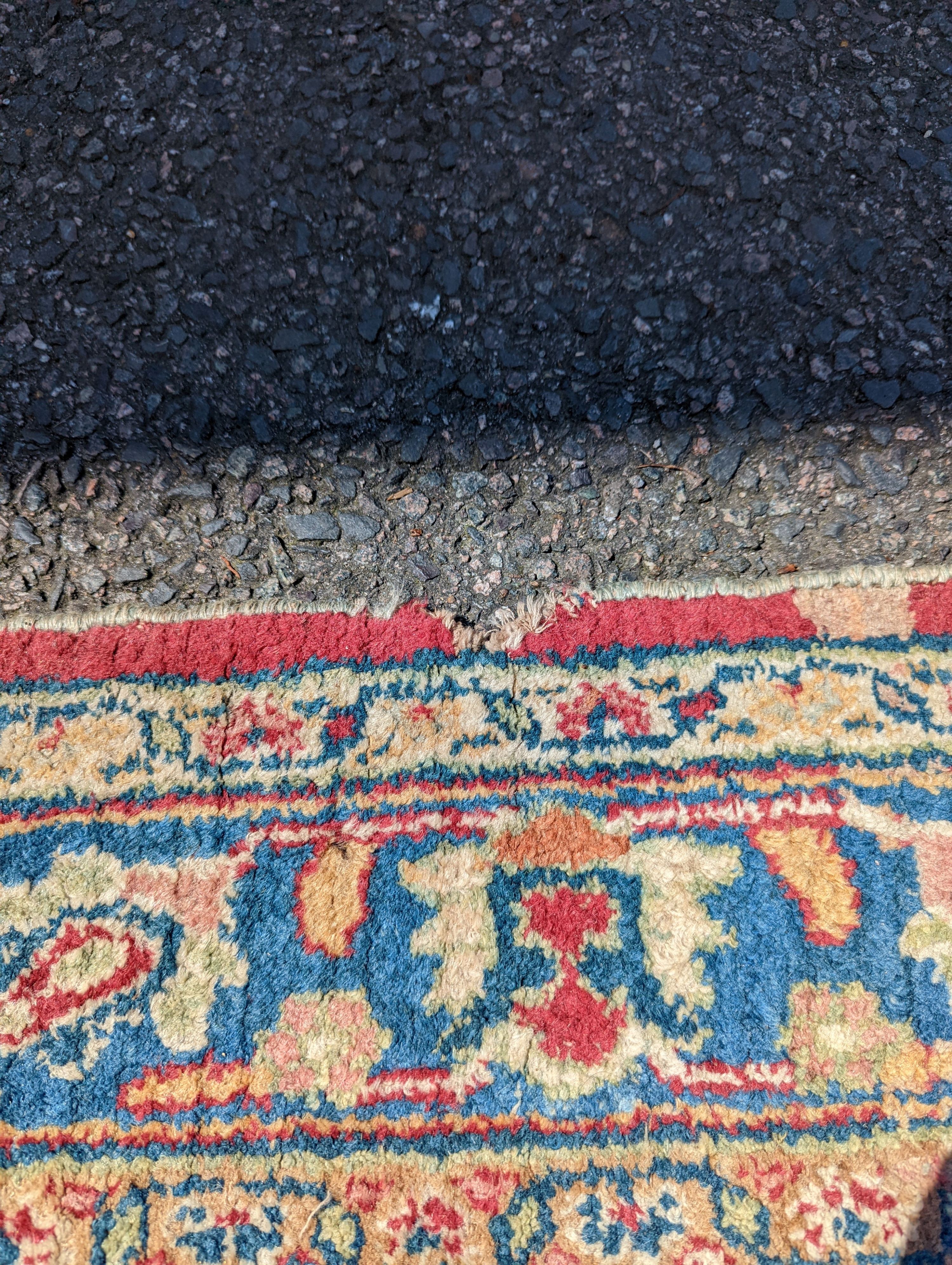 An Isfahan ivory ground carpet, 432 x 330cm